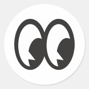 Rond Cartoony Eyes 02 Sticker