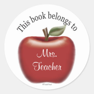 Rond Ce Livre Appartient À Sticker