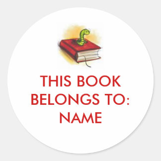 Rond Ce Livre Appartient À : Sticker