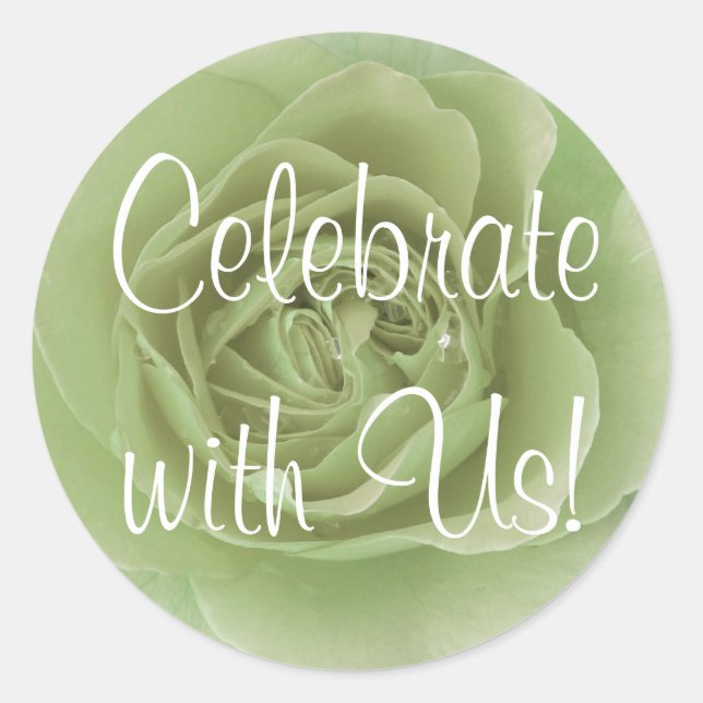 Rond Célébrez avec nous Sticker (Devant)
