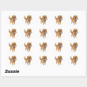 Rond C'est mon Sticker pour chien d'âge d'or