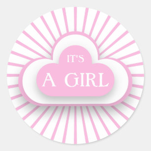 Rond C'est un Sticker pour fille