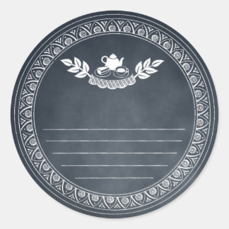 Rond Chalk Retro Recette Vintage Et Sticker De Gâteau D