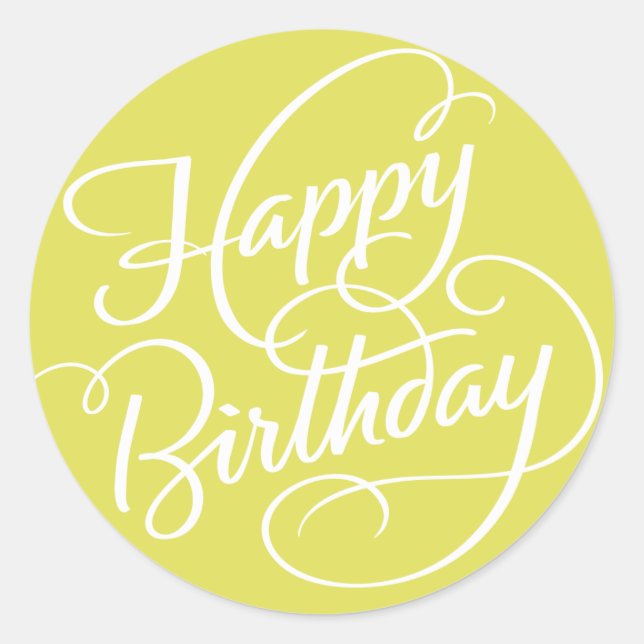 ROND CHARTREUSE JOLIE ANNIVERSAIRE | STICKER (Devant)