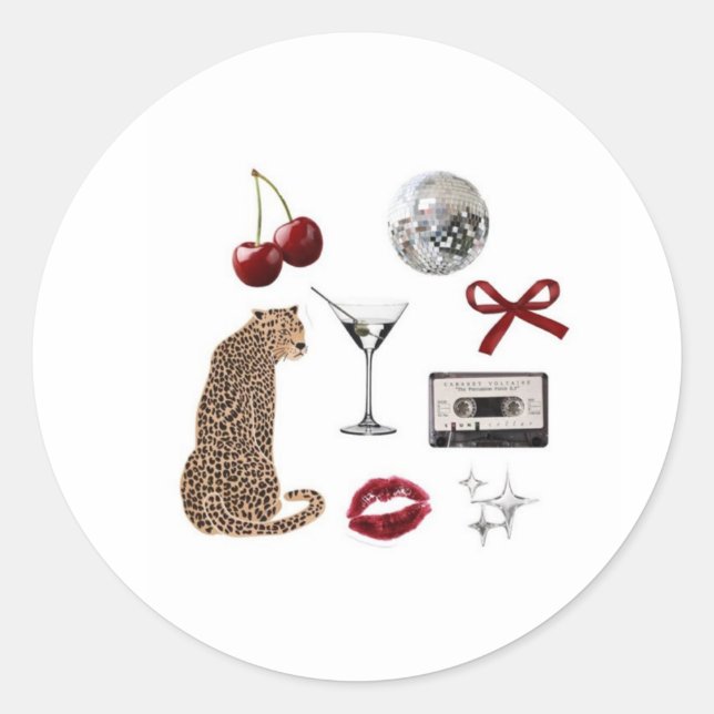 Rond Cheetah sticker (Devant)