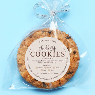 Rond Chocolat Brown Cookies Cottage Law Sticker