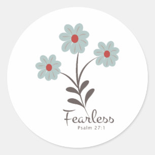 Rond Chrétien Bible Verse Classic Round Sticker