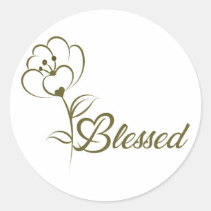 Rond Chrétien Bible Verse Classic Round Sticker