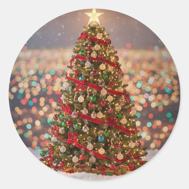 Rond Christmas Sticker  (Devant)