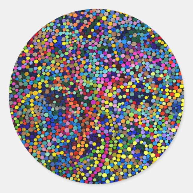 Rond Chromovescent Kinestacium Sticker psychédélique (Devant)