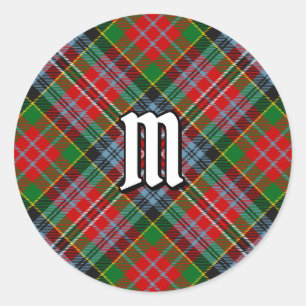 Rond Clan MacPherson Tartan Classic Round Sticker