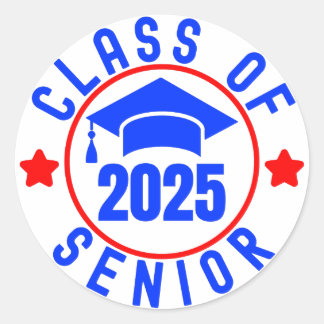 Rond Classe De Sticker Senior 2025