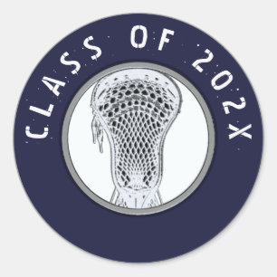 Rond Classe Lacrosse Team de Sticker Classic Round 2025