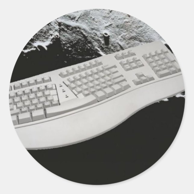 Rond Clavier Dans Sticker Space (Devant)