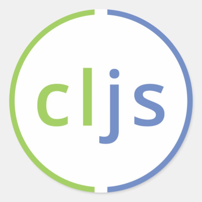 Rond ClojureScript Sticker (Devant)