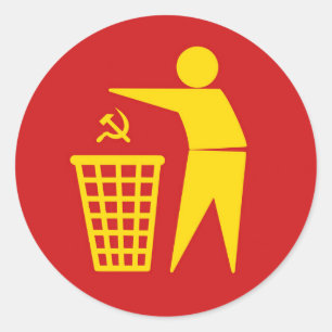 Rond Communism is trash sticker