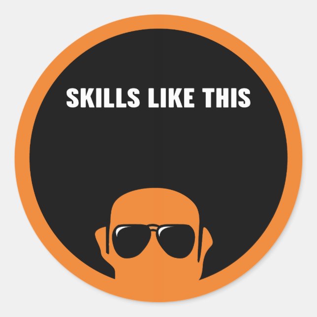 Rond Compétences Comme Ce Sticker De Titre (Devant)