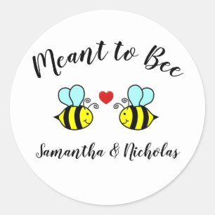 Rond Conçu pour l'abeille - Sticker circulaire