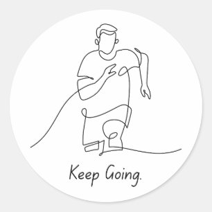 Rond Continuer - Sticker d'encouragement