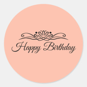Rond Couleur de tendance - Sticker pour Anniversaire Pe