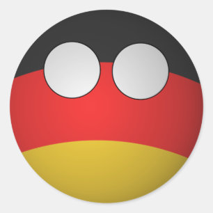 Rond CountryBall Sticker d'Allemagne