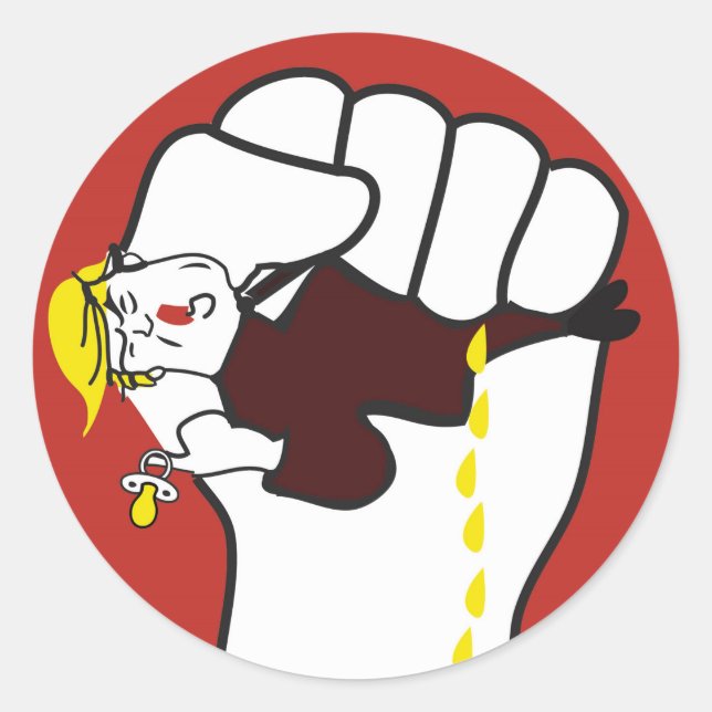 ROND COUPEZ-LE À TRUMP STICKER (Devant)