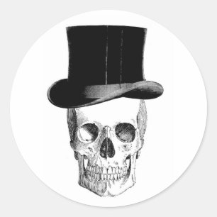 Rond Crâne avec Sticker Tophat