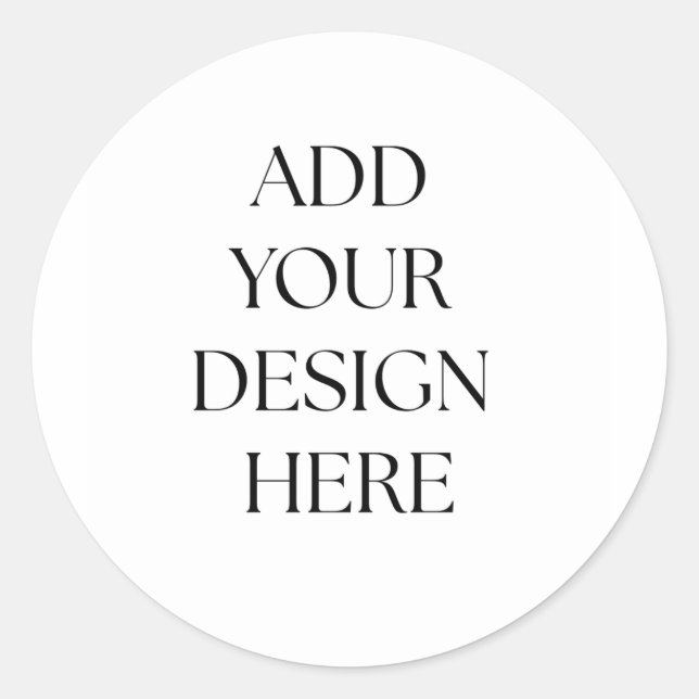 Rond Create Your Own Sticker (Devant)