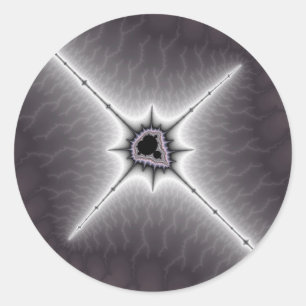 Rond Crucifix - Sticker fractal