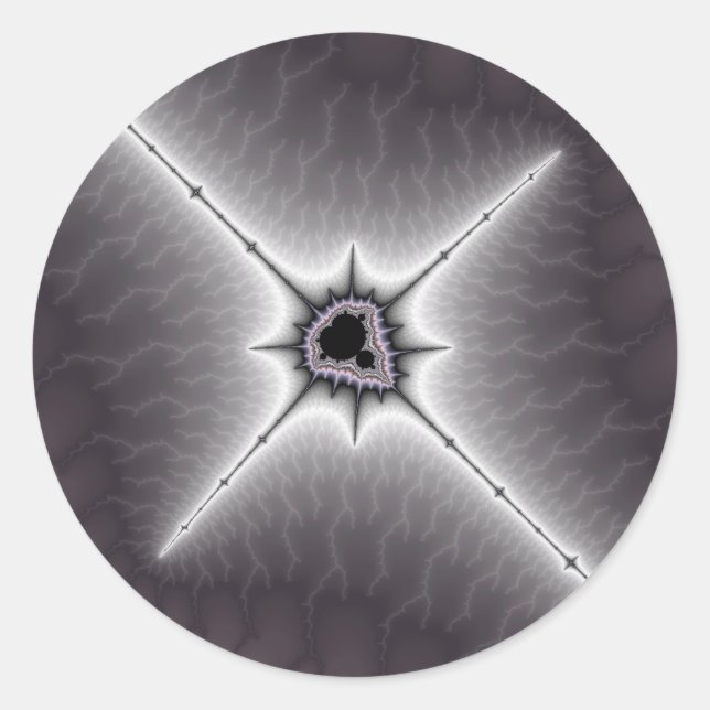 Rond Crucifix - Sticker fractal (Devant)