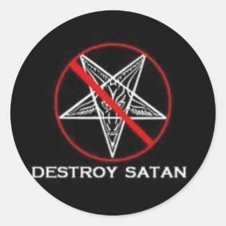 Rond Détruisez Satan Sticker