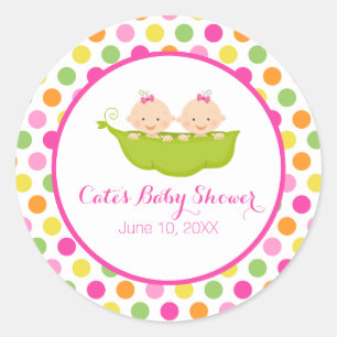 Rond Deux pois dans un morceau, Sticker à points Polka