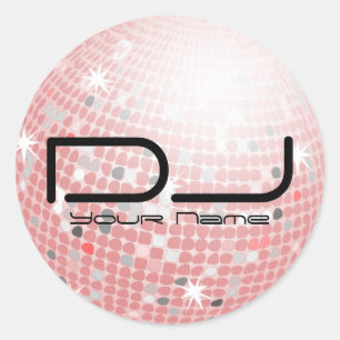 Rond Disco Ball DJ Sticker