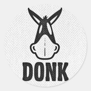 Rond DONK - Black on White - Sticker Set