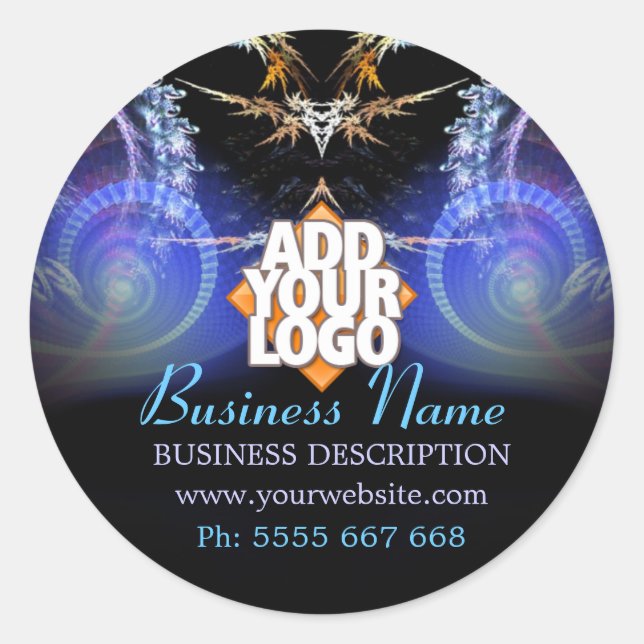 Rond Douche Magique Fractale avec Sticker professionnel (Devant)