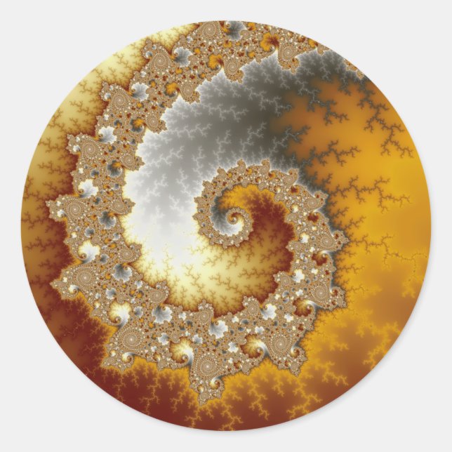 Rond Échap - Sticker fractal (Devant)