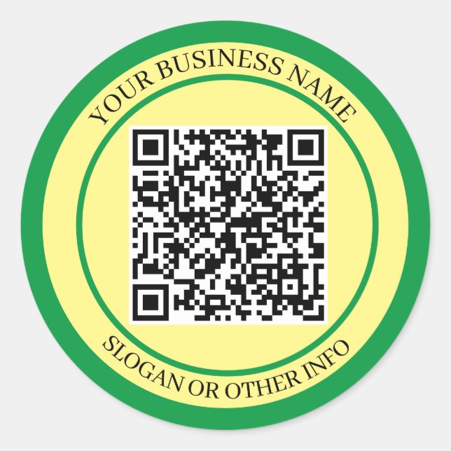 Rond EcoBoost Business : Sticker de code QR (Devant)