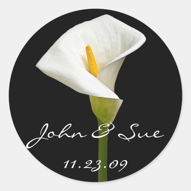 Rond Elégant Cala Lily - Sticker (Devant)