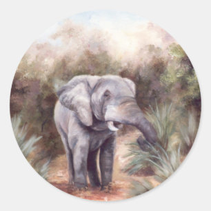 Rond Elephant PASSE PAR Sticker