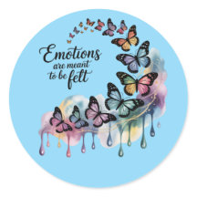 Emotions Are Meant to Be Felt – Butterfly Sticker