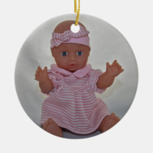 Rond En Céramique Bébé - ornement de poupée