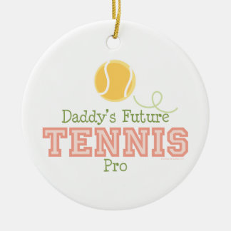 Rond En Céramique Futur pro ornement du tennis du papa