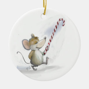 Rond En Céramique Merry Mouse Moe Circle Ornement
