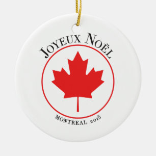 Rond En Céramique Ornement 2015 de Noël de Montréal
