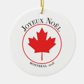 Rond En Céramique Ornement 2015 de Noël de Montréal