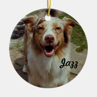 Rond En Céramique Ornement australien fait sur commande de chien