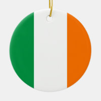 Ornement avec drapeau d'Irlande