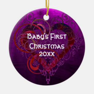 Rond En Céramique Ornement d'amour