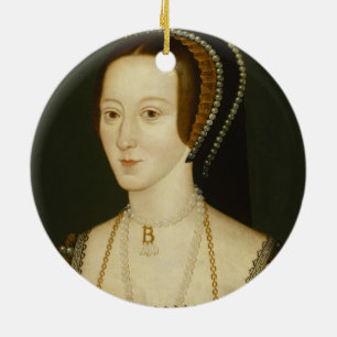 Rond En Céramique Ornement d'Anne Boleyn