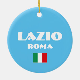 Rond En Céramique Ornement de cercle de Noël du Latium